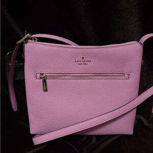 kate spade Lilac Pebbled Leather Crossbody